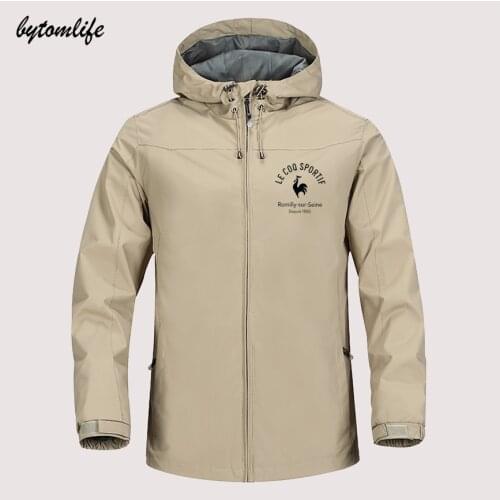 2021 Popular Le Coq Sportif Outdoor Mountaineering Windproof Jacket Hooded Comfortable Unisex Fashion High Quality Asian Size