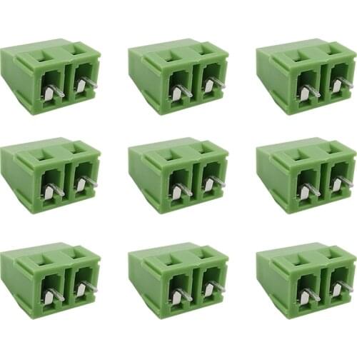 5/10/20Pcs KF128 7.5mm 2 Pin PCB Screw Terminals Blocks Connector KF128-7.5-2P Straight Pin Spliced Terminals 300V 10A