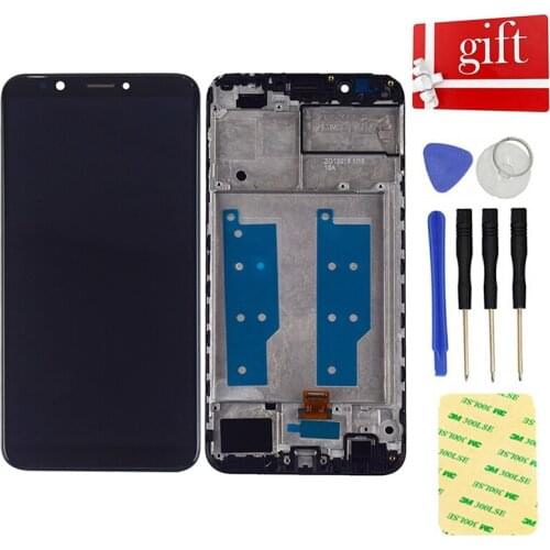 5.99" For Huawei Honor 7C Pro LND-L29 LND-AL30 LND-AL40 LCD Display Screen Panel Touch Screen Digitizer Sensor Assembly Frame