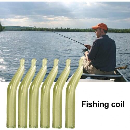 50Pcs Fish Hook Sleeves Lure Tackle Coil 20mm Rig Line Aligner Fishing Gear