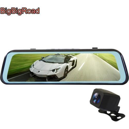 BigBigRoad Car DVR Dash Camera Cam Stream RearView Mirror For Lexus RC300 RC350 RX300 RX450 RX350 RX200t RX270 UX260 UX200