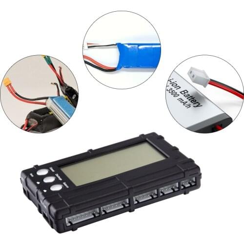Battery Discharger Balancer Voltage Meter 3 in 1 LCD RC Battery Discharger Balancer for 2-6s Lipo Battery Voltage Meter