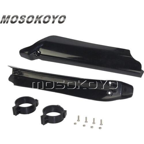 Dirt Bike Enduro Motocross 55mm Fork Guard Black Plastic Tube Protection Universal