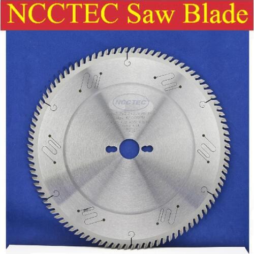 10'' 120 teeth 254mm Carbide saw blade with Silencer holes for cutting melamine faced chipboard | Left-Right face angle teeth