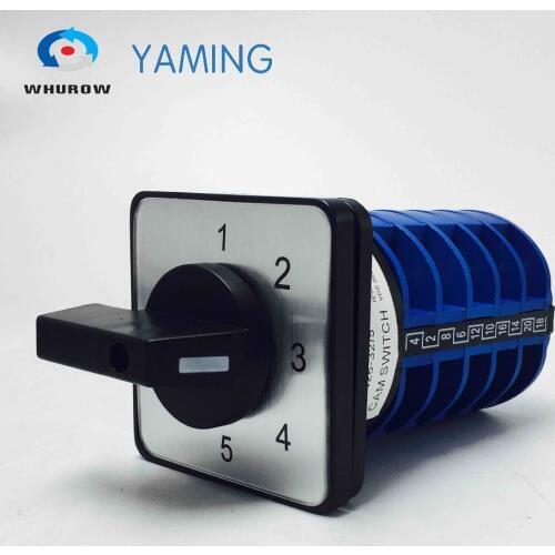 Yaming Electric Rotary YMW26-32/5 electrical Combination Changeover cam switch 32A 5 poles 5 positions 5 in 5 out