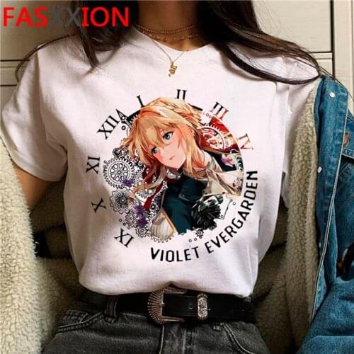 Violet Evergarden t-shirt clothes men tumblr white t shirt casual kawaii harajuku kawaii tshirt top tees tumblr