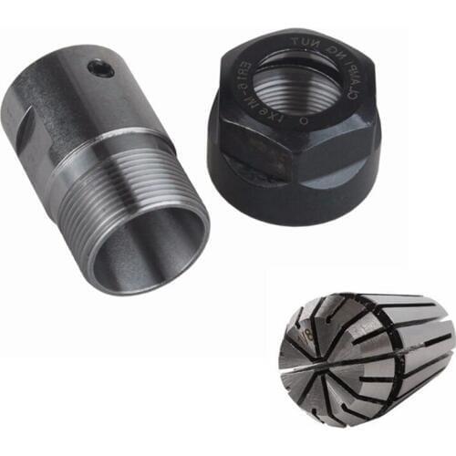 GTBL 1Pcs C20 Er16 32L 8Mm Spindle Motor Clamp Rod + 1Pcs Er16-1/8(3.175)Mm Collet