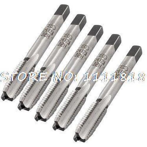 HSS 8mm Cutting Dia Screw Thread Metric Intermediate Taps Tool 69mm Long 5 Pcs