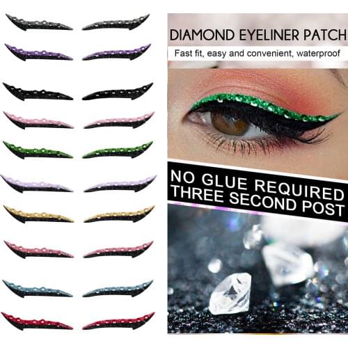 Lazy Reusable Eyeliner Stickers Eyelid Line Eye Makeup Person Shiny Tool