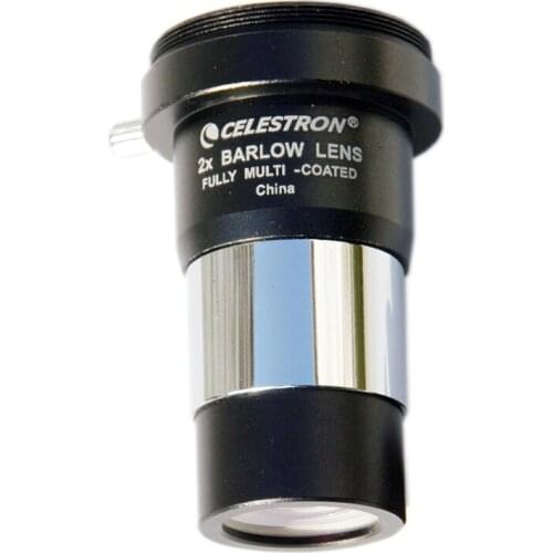 Celestron 2X Barlow lens 1.25 inch M42 threaded metal 2 times multiplier astronomical telescope accessories