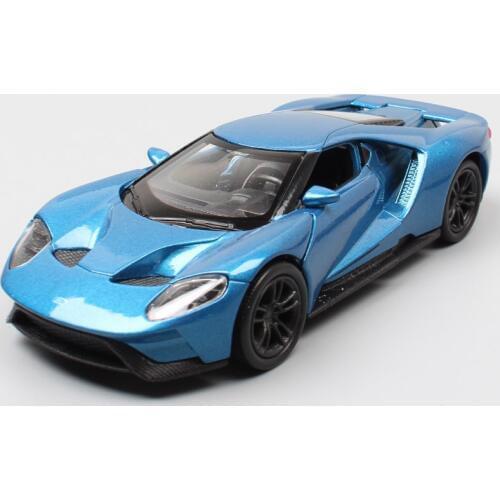 1:36 Mini brand Ford GT 2017 sports race coupe vehicles metal diecast pull back miniature welly Scale cars auto models kids toys