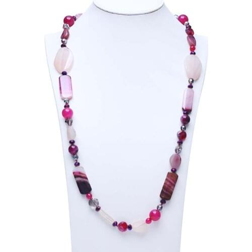 Multi Color Real Freshwater Pearl Necklaces Long Jewelry For Christmas Gifts