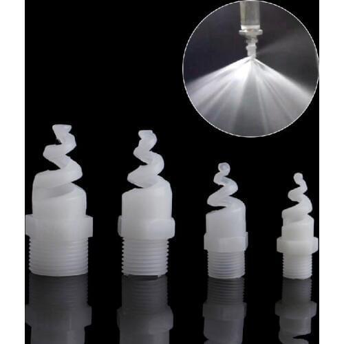 5Pcs Plastic Spiral Cone Nozzle Spray Sprinkler Head 1/4" 3/8" 1/2" 3/4" bspt Irrigation Watering Dripper Sprinkler Pot