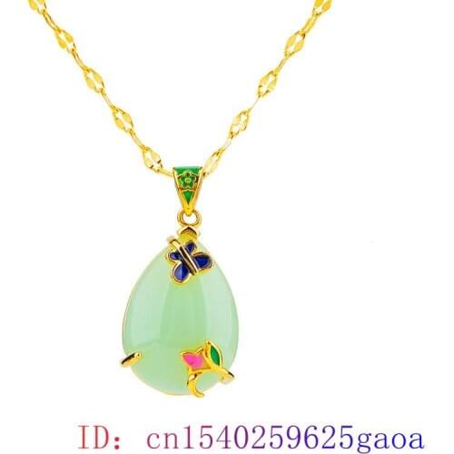 Jade Flower Pendant Fashion Amulet Charm Women Necklace Hetian Chinese Gifts Chalcedony 925 Silver Natural Jewelry