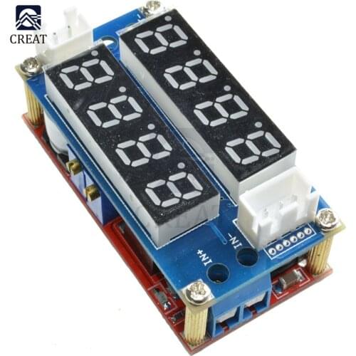 5A CC CV Step Down Buck Boost Charging Module B&R R&R 0.28" LED Digit Tube Display Voltmeter Ammeter Driver for Arduino