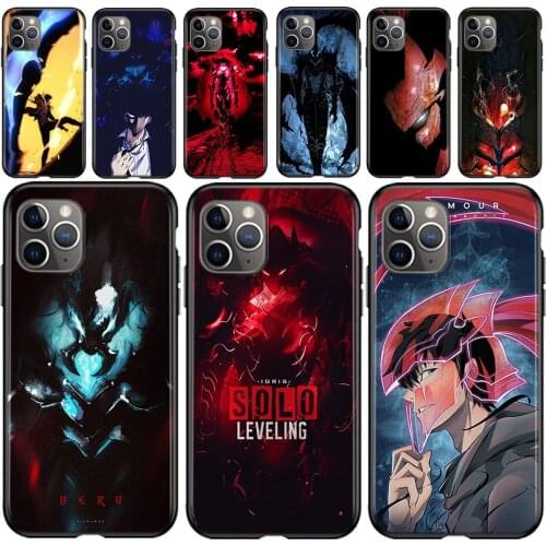 Solo Leveling Lgris Silicone Cover For Apple Iphone 12 Mini 11 Pro XS MAX X XR 6 7 8 Plus 6S 5 5S SE Phone Case