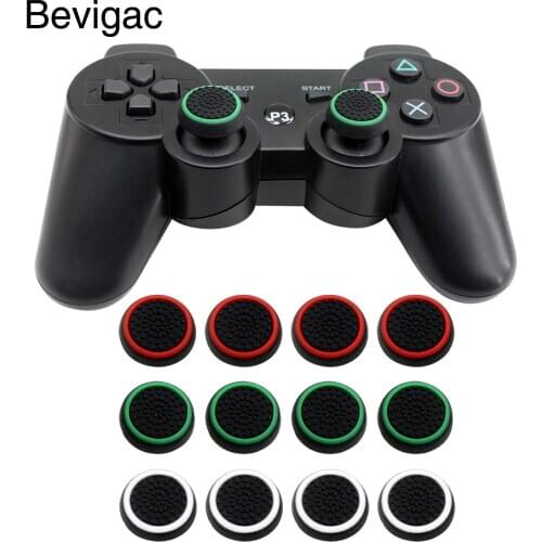 Bevigac 4pcs Silicone Cap Joystick Joypad Thumb Grip Protect Cover for Sony PlayStation PS 3 4 PS4 PS3 Xbox One Game Controllers