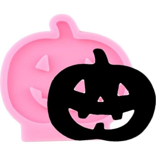 Super Clossy Halloween Pumpkin Silicone Mold Epoxy Resin Craft Keychain Moulds Pendant Polymer Clay Moulds DIY Handmade Molds