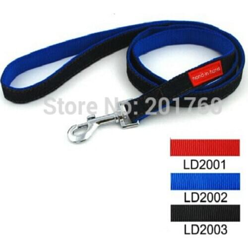 Pet Products Dog Supplies color nylon lead 120*2cm solid Lively Pet Dog Denim Nylon Lead (3 colors) 3pcs/lot