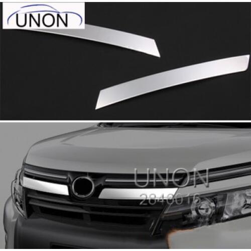 Unon 2Pcs Sus304 Stainless Steel Front Grill Side Trim Car Styling Cover Accessories For Toyota Voxy /Noah 2014-2016
