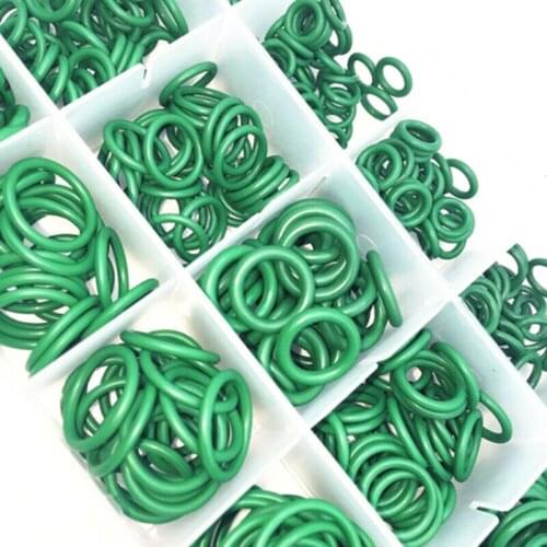 Air Conditioning O-Ring Seal Accessorie W/torage Box Assortment Green Parts Auto Hydraulic