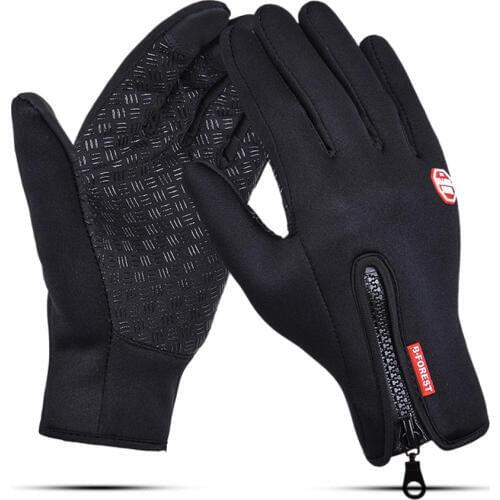 Waterproof touch screen riding gloves MTB road bike full finger fleece windproof anti-wear CS outdoor sports free shipping DH
