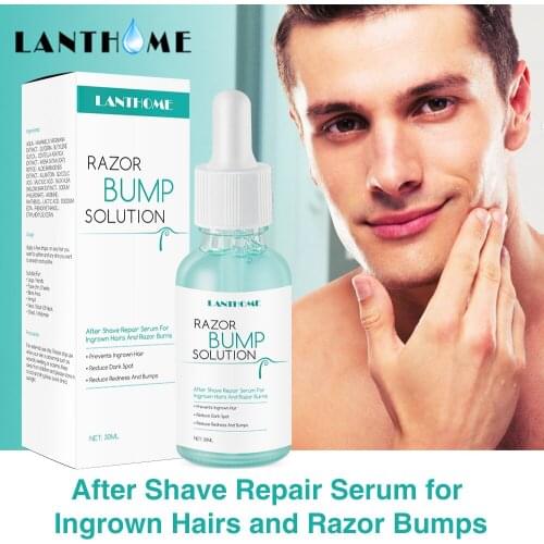 LANTHOME 30ml Repair Serum After Hair Removal Prevent Ingrown Hairs and Razor Bump Body Treatment Smooth Skin Reduce Dark Spots