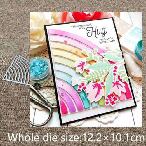 XLDesign Craft Metal Cutting Dies stencil mold rainbow strip set decoration scrapbook Album Paper Card Craft Embossing die cuts