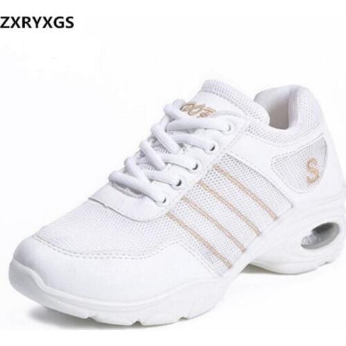 Soft Bottom Comfortable Women Casual Shoes Fashion Sneakers 2021 Spring Summer Breathable Mesh Air Cushion Shoes Woman Sneakers