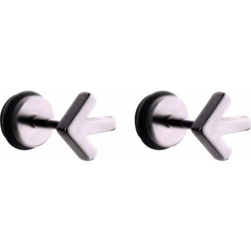 Arrows Earring Stud Cool Direction Sign Ear Stud Ear Piercing Jewelry Stud Earring 1 Pair