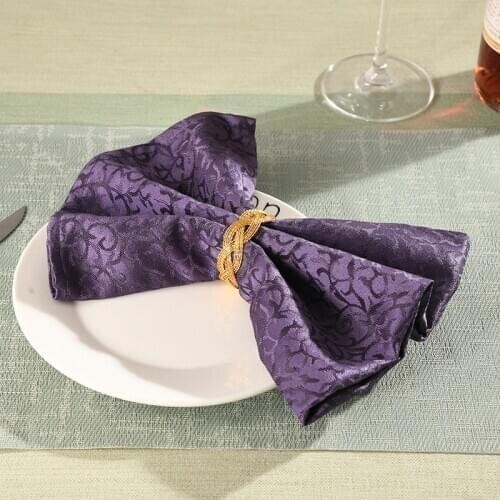 10PCS/Metal wire woven towel ring desktop decorations are used for various festive gatherings and western food occasions