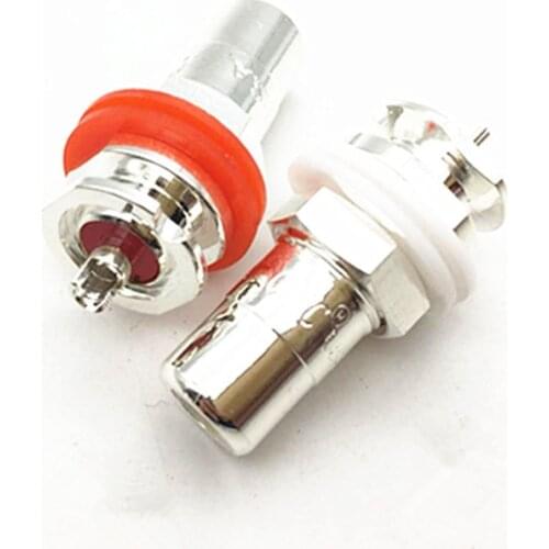 2Pcs/lot High Quality CMC Copper RCA Female Plug Socket Terminal Jack Socket AV Audio Video speker Connector Adapter