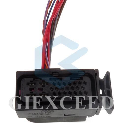 25 Pin Automotive Car Wiring Harness DQ200 0AM DSG Connector Socket With Cables For Audi VW Beetle Golf 1K0 973 213 1K0973213