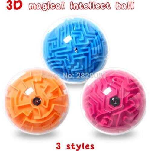 3D Magic Perplexus Maze Ball Puzzle Cubes Marble Game rolling ball,3styles challenge yourseft educational IQ toys for kids