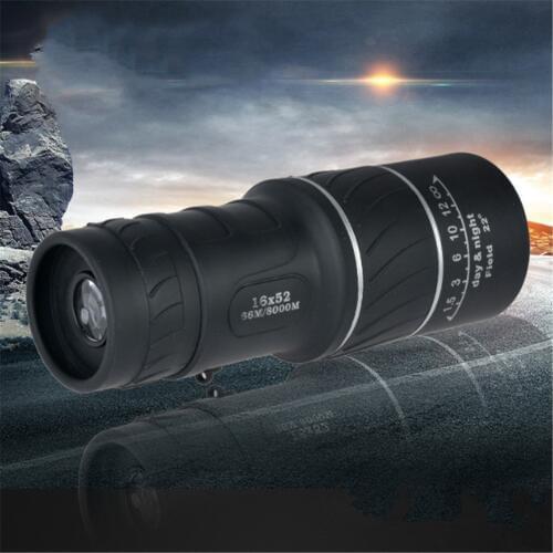 Agnicy 16x52 Ultra Clear Double Bright Circle Non-infrared Night Vision HD Tourism Outdoor Mobile Phone Telescope
