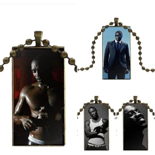 Akon For Girls Gifts Brand Bronze Color Jewelry Fashion Statement Necklace Glass Necklaces Pendants