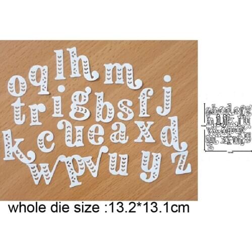 Alphabet Letter Metal Cutting Dies for DIY Scrapbooking dies Stamp Card Making Decorative Craft Embossing Die Cuts Stencils dies