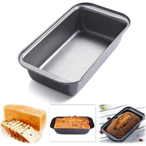 Baking Pan Nonstick Carbon Steel Bread Pan Loaf Pan Rectangular Long Toast Box Baking Supplies Cheese Toast Baking Molds
