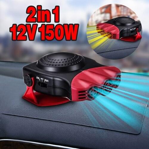 1pc Low Noise 2in1 Car winter Heater Hot Cool Fan Windscreen Window Demister Four Seasons Universal Car accessories Dropship