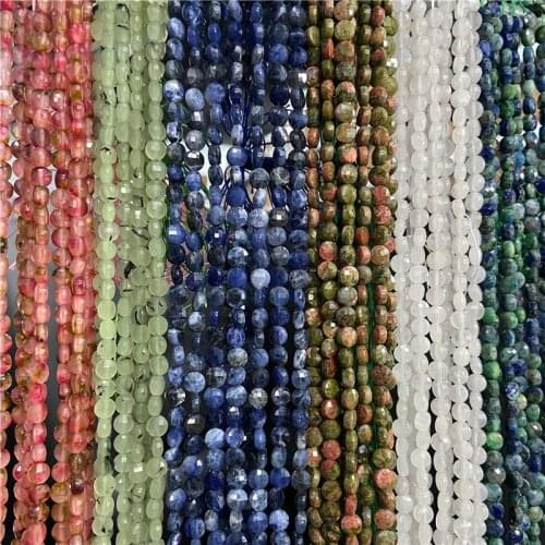Irregular Natural Semi-precious Stone Beads 6 mm Grade AA Sodalite Faceted Polished Strand Bead For DIY Making Jewelry Bracelets