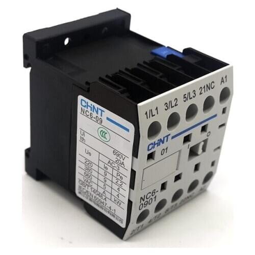 CHINT AC Contactor NC6-0901 AC24V Normally Closed NC6-0910 24v Normally Open