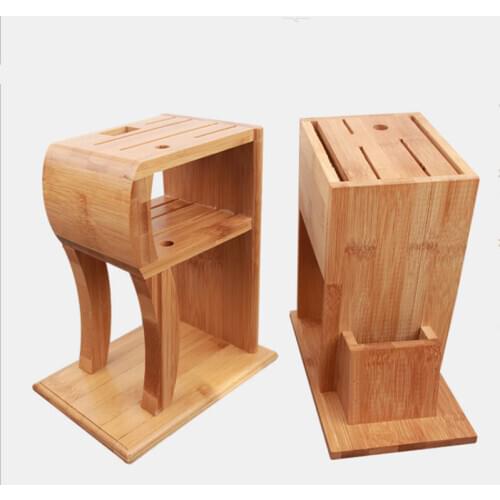 Knife Holder bamboo knife holder Knife Block Holder Cutlery Storage Box Kitchen Scissors Tools