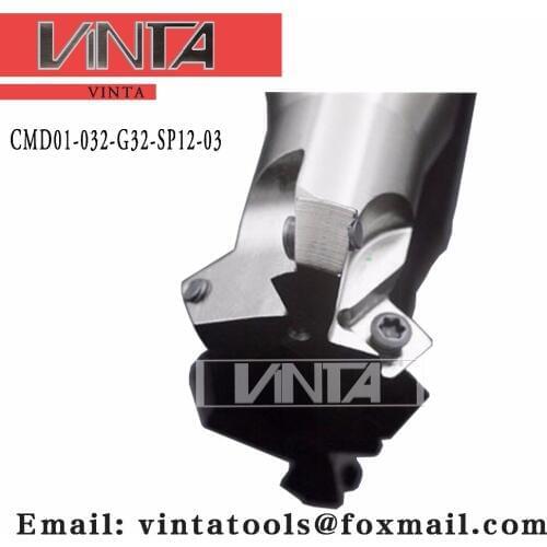 Free shipping CMD01-032-G32-SP12-03 Chamfer milling tools for Inserts SPMT120408