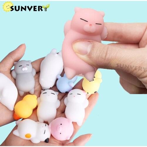 Fidget toys Mochi Squishy pack kawaii toy Cat Anti-stress Squeeze Kids cute squishies jumbo Girls Fun Toy Daughter toys