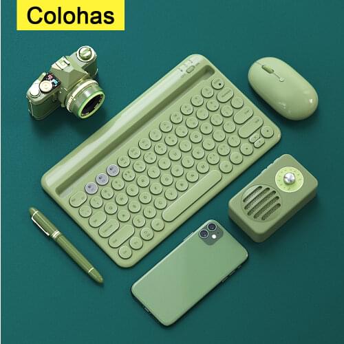Bluetooth-compatible iPad Keyboard Mouse Set For Tablet Phone Keyboard For iPad Air 4 Tablet Keyboard Mouse iPad Keypad