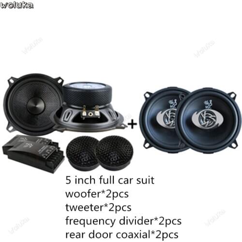 Car audio 5 inch set speaker car speaker treble crossover audio modification with frequcency divider CD50 Q04
