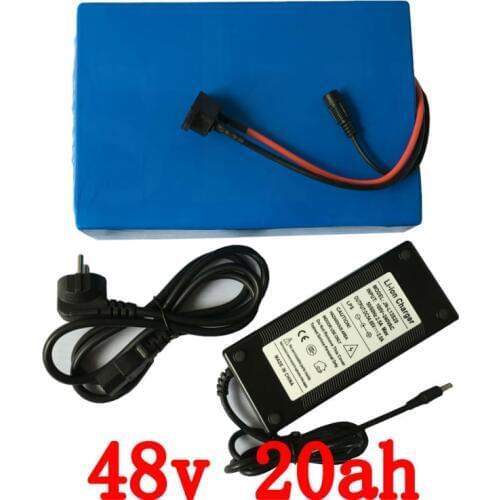 48V 15AH 20AH Lithium Battery Pack 48V 1000W ebike battery 48V scooter li-ion Battery 48V electric bicycle battery+54.6V charger