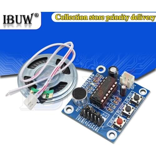 1pcs ISD1820 Voice Recording Recorder Module With Mic Sound Audio Loudspeaker