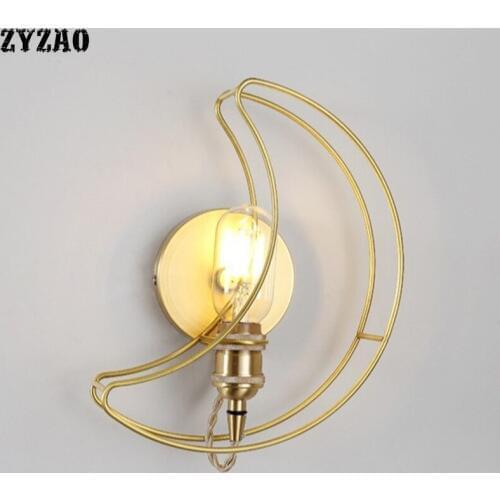 Nordic Copper Wall Lamp Bedroom Lamp Simple Modern Creative Corridor Hall Wall Lights for Home Decor Living Room Bathroom Light