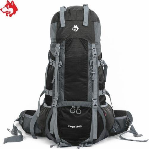 Wholesale 75L+10L outdoor sport bag backpack Blue/Green/Black external frame 85L Mountaineer Camping Hiking Travel Backpack